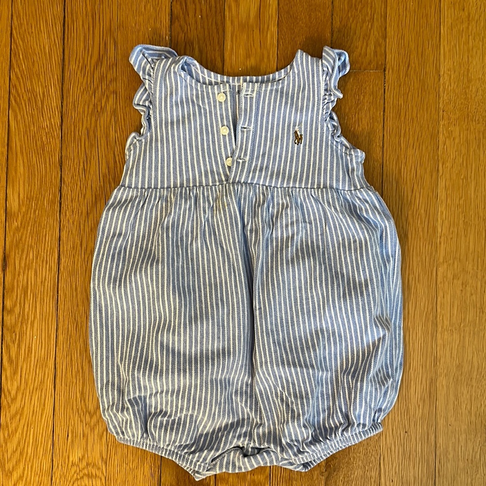 Ralph Lauren Baby Girls bubble romper